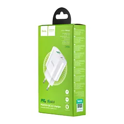Мережевий зарядний пристрій Hoco C95A Lineal PD20W + QC3.0 charger ( EU ) Білий - мініатюра 2