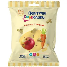 Повітряні смаколики Яблуко-морква 15 г