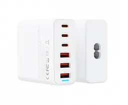 Зарядний пристрій XO L133 75W GaN 3A+3C 6 портів Desktop Fast Charger with 1.5M Power Cord - мініатюра 3