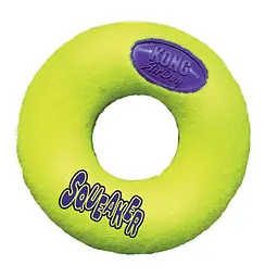 Іграшка Kong AirDog Squeaker Donut повітряна пищалка пончик - M