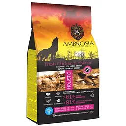 Уцінка. Сухий корм Ambrosia Grain Free для цуценят з куркою та свіжим лососем 2 кг 09.11.26 - мініатюра 1