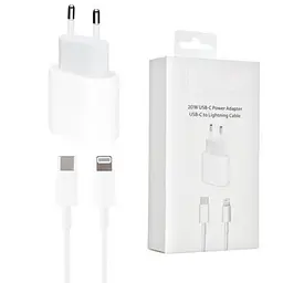 Зарядний пристрій 20Вт USB-C Power Adapter + кабель Lightning (S17199)