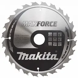 Диск пиляльний по дереву 210х30 мм 24T Makita Makforce B-08377