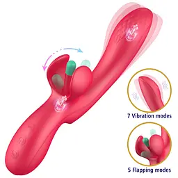 Вібратор Erospace Sweet Play G-Spot Critoral Flappinng Vibrator A16 62050070-0016 104546 - мініатюра 4