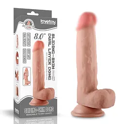 Фалоімітатор Sliding-Skin Dual Layer Dong 8 '' Love Toy 66-LV317002 91245