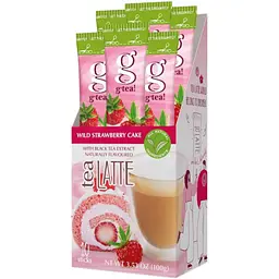 Напій G'tea! Tea Latte Wild Strawberry Cake на основі екстракту чорного чаю 10 г (924964) - мініатюра 3