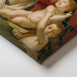 Інтер'єрна картина Свята Родина, Бронзіно, Bronzino, Holy Family, релігійний декор, 60×45 см (id6966) - мініатюра 4