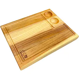 Дошка кухонна обробна Eco Tabulas дерев'яна прямокутна 450 x 300 x 27мм шашлик Lux