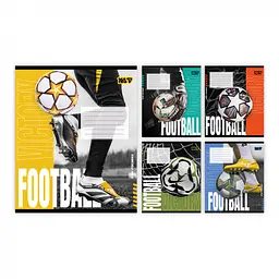 Набір зошитів Yes Football Energy лінія 18 аркушів 25 шт 768797