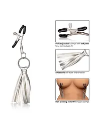 Зажимы для сосков Calexotics Playful Tassels (сріблястий) - мініатюра 3