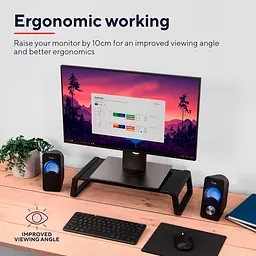 Підставка під монітор Trust Monta Glass Monitor St and Black - мініатюра 8