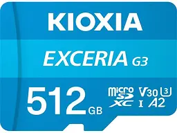 Карта пам'яті Kioxia Exceria G3 microSDXC 512 GB (LMEX3L512GG2)