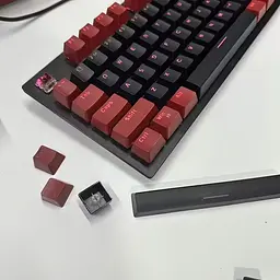 Набір кейкапів ABS, Cherry Profile, Black Red, Червоно-чорний - мініатюра 3