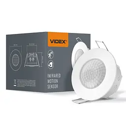 Датчик руху та освітленості Videx VL-SPR17W інфрачервоний білий 220V 1200W (25888-000) - мініатюра 1