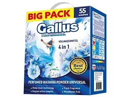 Пральний порошок GALLUS Professional 4в1 3,05 кг Univesal КАРТОН