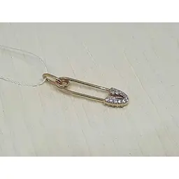 Золота підвіска Sova jewelry house Шпилька з фіанітами. 3103881103 - мініатюра 2