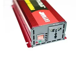 Перетворювач напруги 2600W 12V у 220V з чистою синусоїдою та LCD-дисплеєм - мініатюра 2