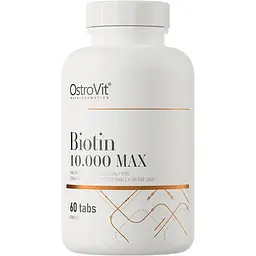 Витамин OstroVit Biotin 10.000 MAX 60 таблеток