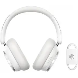 Бездротові навушники Baseus Bowie Wireless H1 Pro повнорозмірні білі A00050601213-00 - мініатюра 6