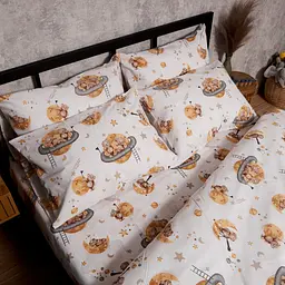Комплект постільної білизни Moon&Star Дитячий 110x140 см наволочки 2x40x60 см Teddy Dreams Бязь Gold Люкс - мініатюра 4