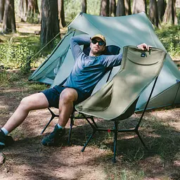 Стілець складаний ультралегкий Naturehike CNK2550JJ013 Yamami YL01 чорний - мініатюра 11
