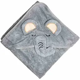 Дитячий рушник з капюшоном MGZ-0640(Gray) розмір 80х80 см