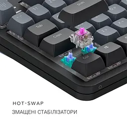 Клавіатура Dark Project ALU87 Midnight ENG/UA (DPKB_MIDNIGHT_87_ANSI_UA) - мініатюра 10