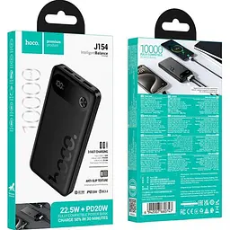 Зовнішній акумулятор Hoco J154 Victorious 10000mAh 22.5W Black [150867] - мініатюра 5