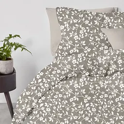 Комплект постільної білизни Cosas сімейний BEIGE FLOWERS 2 x 160 x 220 см (FlowersWhiteBeige_Quartz_160x2) - мініатюра 2