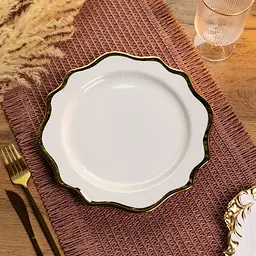 Тарілка десертна порцелянова Antique White 20 см Yiwu HKPP-8 - мініатюра 2