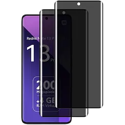 Захисне скло DK для Xiaomi Redmi Note 14 Pro 3D Антишпигун Full Glue 020542 black 2 шт.