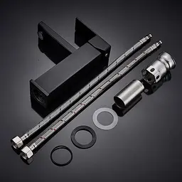 Змішувач для умивальника Wezer PRO1-02-BLACK, Чорний матовий - мініатюра 4