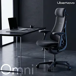 Офісне крісло LiberNovo Omni Midnight Black 48 см (CP-GW-0000015-00-01) - мініатюра 9