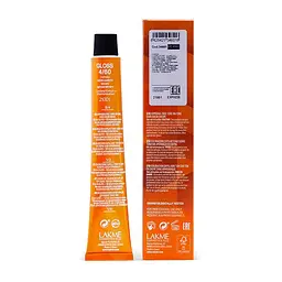 Тонувальна крем-фарба для волосся Lakme Gloss Color Rinse відтінок 4/60 (Коричневий шоколадний натуральний), 60 мл - мініатюра 3