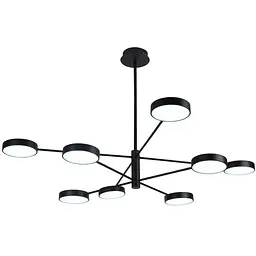 Світильник стельовий Miorro LED Fiori з пультом ДУ 92W 2700-6000К чорний (51-313-003) - мініатюра 3