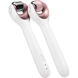 Електронний ролик для обличчя з мікроголками GESKE MicroNeedle Face Roller 9 в 1 пудровий - мініатюра 2