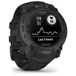 Смарт-годинник Garmin Instinct 3, Tactical, Solar, 50mm, Black,GPS смарт-годинник (010-02935-50) - мініатюра 3