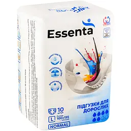 Підгузки для дорослих Essenta Normal L 100-155 см 10 шт. - мініатюра 3