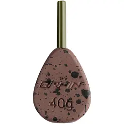 Грузило Brain In-Line Flat Lead 42g 2шт/уп Brown