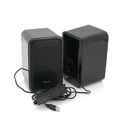 Колонки Kisonli X21B, 2x10W, USB/RGB light/BT, DC: 5V/1-2A, Black, BOX, Q15 - мініатюра 4