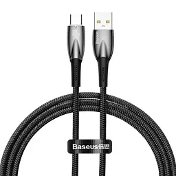 Дата кабель Baseus Glimmer Series Fast Charging Data Cable USB to Type-C 100W 1 м CADH00040 Black