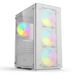 Корпус 2E Gaming Virtus Neo Tempered Glass білий, без БЖ, Mid Tower, для ATX / Micro ATX / Mini ITX, 1xUSB 2.0, 2xUSB 3.0, 1x120