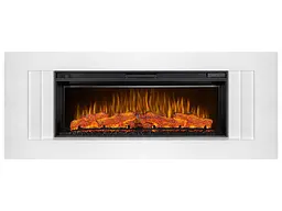 Камінокомплект ArtiFlame Line AF42 з обігрівом і звуком горіння вогню білий