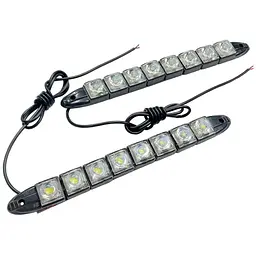 Денні ходові вогні для автомобіля універсальні додаткове світло 8 LED