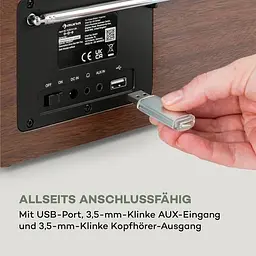 Інтернет-радіо Auna Silver Star Mini Two Internet DAB+/FM (10038347) - мініатюра 3