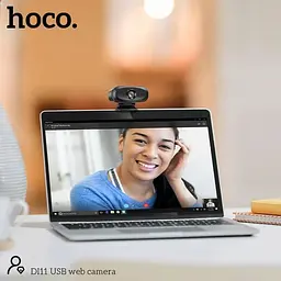 Веб-камера Hoco DI11 USB Camera with Audio Focus 2K - HD 4Mpx кабель 1.5 метра - мініатюра 8