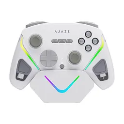 Геймпад Ajazz GP100S 2.4G/BT/USB Switch/PC/iOS/Android RGB White (GP100S-W)