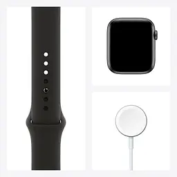 Смарт-годинник Apple Watch Series 6 GPS 44 mm Space Gray Aluminium Case with Black Sport Band - Regular Model A2292 (Grade C) Seller Refurbished - мініатюра 7