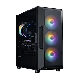 Zalman Корпус I3 Neo V2 без БР, 2xUSB3.0, 1x Type C, 4x120мм RGB, VGA 400мм, LCS ready, TG Side Panel, ATX, чорний - мініатюра 6