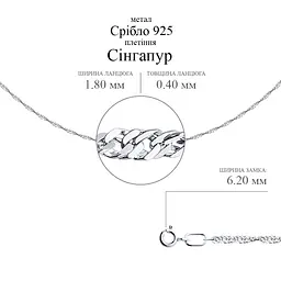 Срібний ланцюг Сінгапур (16003.30) 45 - мініатюра 2